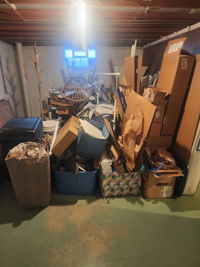 Roll-off dumpster container at job site for Construction Dumpster Rental in Miami Shores